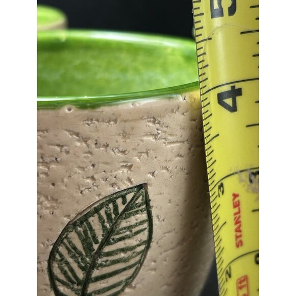 Bitossi Planter Pot Set 3 Londi Italy Pottery Floral Stripe Rosenthal Netter 4" - Picture 9 of 16